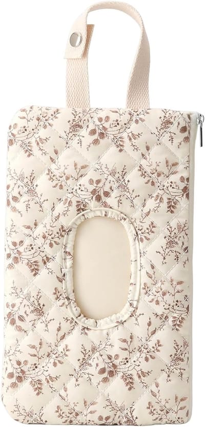 Baby Veeg Houder - Mom Bag - Reizen Organizer - Waterdicht Ontwerp - 20x10 cm - Bloemen
