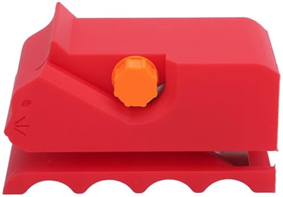 Dailygoods - Kartonnen Snijder, Doe -het -zelf Kattenkrabbord Karton Stripgereedschap, 3D -geprinte Kittenvormige Snijder, Kartonnen Snijmachine, Handheld Kartonnen Recycle Gereedschap (rood)