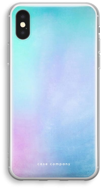 Case Company® - Hoesje geschikt voor iPhone XS hoesje - Mist pastel - Soft Cover Telefoonhoesje - Bescherming aan alle Kanten en Schermrand