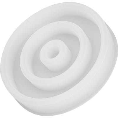 Moule Boîte à Rouge à Lèvres en Silicone DIY Organisateur Support de Rangement Circulaire pour Rouge à Lèvres pour Faire Boîte white