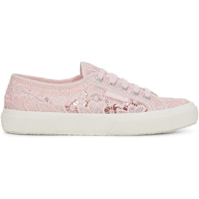 Superga Dames/Dames 2750 Macramé Sportschoenen (Roze Ish/Avorio)