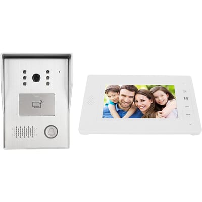 Bekabeld Video Intercom Systeem 7-inch TFT Kleurenscherm Infrarood Nachtzicht Video Deurtelefoon Kit voor US Plug