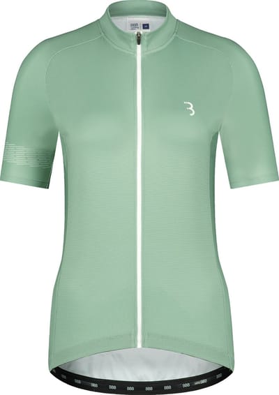 BBB Cycling Fietsshirt Dames Korte Mouw DonnaFit - Wielershirt Dames Korte Mouw - Comfortabel en Sneldrogend Wielrenshirt Dames - Salie - Maat L - BBW-412