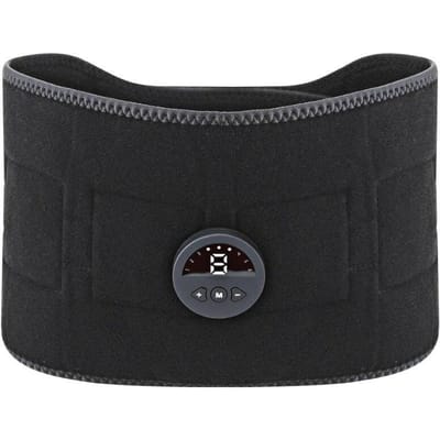 EMS Spierstimulator Massage ABS Abdominale Trainer Riem Afslanken Massager Unisex Lichaam Buik Gewichtsverlies Lichaam Vormgeven Fitness CHINA black
