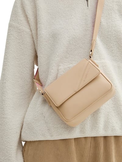 TOM TAILOR Schoudertas Periya Flap Bag Mixed Beige