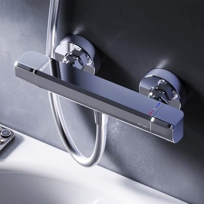 AM.PM Flash - Thermostatische Douchekraan - Mengkraan - 150 mm Hartafstand - Messing - Chroom