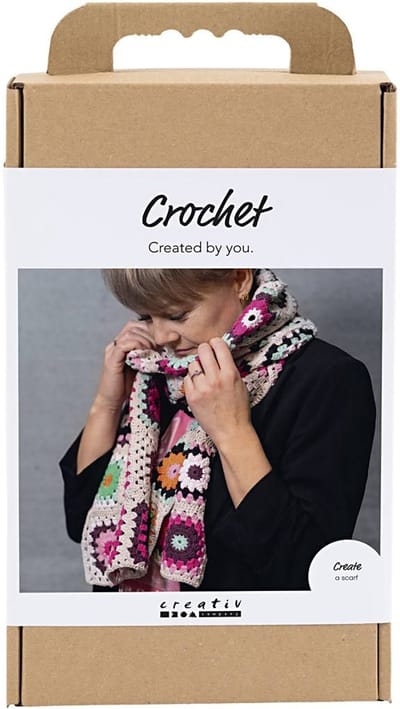 CC Hobbyset Sjaal Haken Warme Kleuren Granny Squares