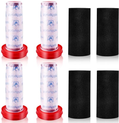 aladdien - Vervangingsfilters - Geschikt voor Bosch Flexxo - 4 stuks - Draadloos - Voor stofzuiger - Filter set - Hoogwaardig en duurzaam