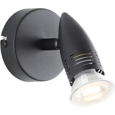 Baseline Wandlamp Milano - Zwart - Gu10