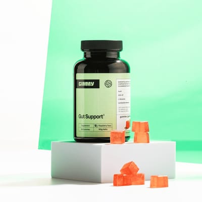 GIMMY Gut Support - Supplement voor goede stoelgang en gezonde darmflora - Inuline, GOS-OP, L-glutamine en lactobacillus helveticus - Vegan, suikervrij & natuurlijk - Ontwikkeld door apothekers - 60 gummies