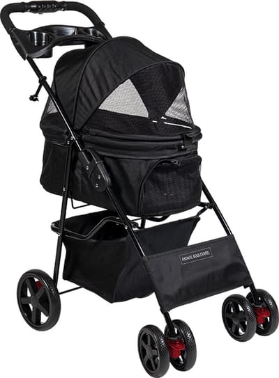 Animal Boulevard Ab45010 - Travel - Hond - Ab Travel Buggy Voor Honden Zwart-xs 86x46x95cm - Maat: Xs