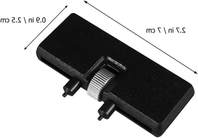Verstelbare horlogekastverwijderaar met houder - Professionele horloge-opener en reparatools voor nauwkeurige horlogereparaties, zwart
