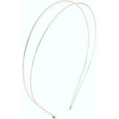 Mode Dubbele Root Metalen Haarband Retro Goud Zilver Vrouwen Haarbanden Eenvoudige Hoofddeksels Straat Hoofdband Mode Haaraccessoires white