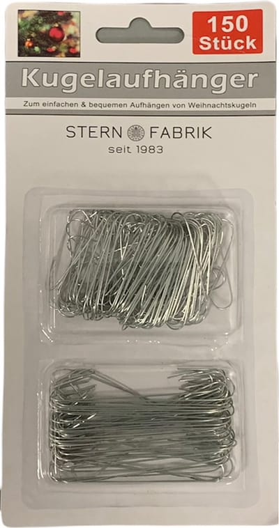 Kerstbalhaakjes - haakjes voor kerstballen – kerstboom kerstballenhaakjes zilver – 150 stuks
