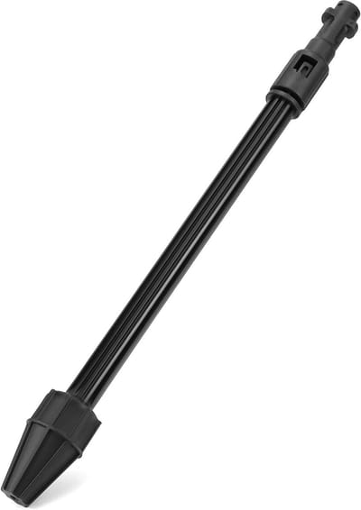 Vuilfrees Rotormondstuk - Hogedrukreiniger Sproeikop - Huis Tuin Reiniging - Standaard Tuinbus Draad - 1/4 Inch - Zwart