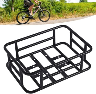 Dailygoods- Achterfietsmand Waterdicht - Metalen Fietskrat - Grote Capaciteit - Universele Beugel - Multifunctioneel - Installatieaccessoire - Fietsmand