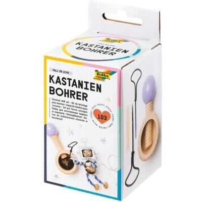 Kastanje boren set hout 103 stuks