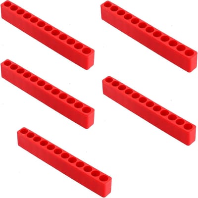 Bit Houder Rack met 12 Gaten voor Schroevendraaiers - Opbergstrip voor Hex Shank Bits en Rubber Strips
