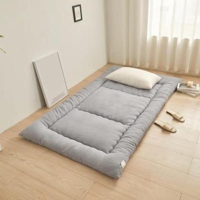 Japanse Vloermatras - Opvouwbaar Ligbed - Comfortabel Slapen - Innovatief 5-laags Ontwerp - 10 cm Dik - Grijs