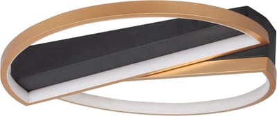 Highlight plafondlamp Helios Rond - zwart/goud