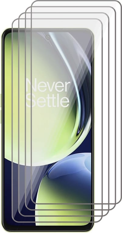 Screenprotector geschikt voor OnePlus Nord CE 3 Lite - 4x Gehard Glas Screen Protector GlassGuard