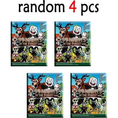 24 stuks horror game 99 Nights in the Forest blind box Het Hert De Ram De Uil Kampeerder Perifere karakterbeeldjes en ornamenten