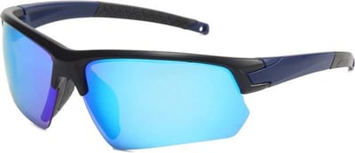 Hikr® Sportbril - Fietsbril heren - Half frame zonnebril - Gepolariseerd - Wintersport & Sport zonnebril - Sportief - Outdoor - Wielrennen & Fietsen - Hiking & Wandelen
