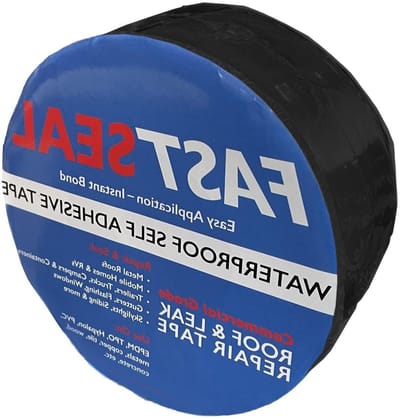 Dak reparatie tape - Camper afdichtingsband - Lekkages stoppen - UV-bestendig en flexibel - 51 cm x 152 m - Zwart