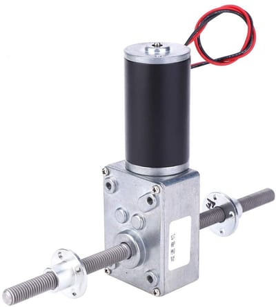 Dailygoods - Wormwielmotor - Coaxiale M8-motorreductor - Compact en krachtig - Linker- en rechteras - Ideaal voor machinebouw - Reducer met schroefdraad
