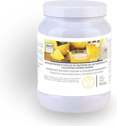 Dietimeal | Proteïnedrank | Ananas | Voordeelpot | 1 x 450 gram