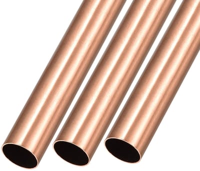 Dailygoods- Koperen Buis 15 mm AD - 3 Stuks - Wanddikte 0,5 mm - Lengte 200 mm - Lichtgewicht/Korrosiebestendig - Ideaal voor Knutselen - Koppeling