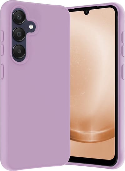 Hoes - Geschikt voor Samsung Galaxy A25 - Sterk & Shockproof - Hoesje Cover - Siliconen Case - Lila