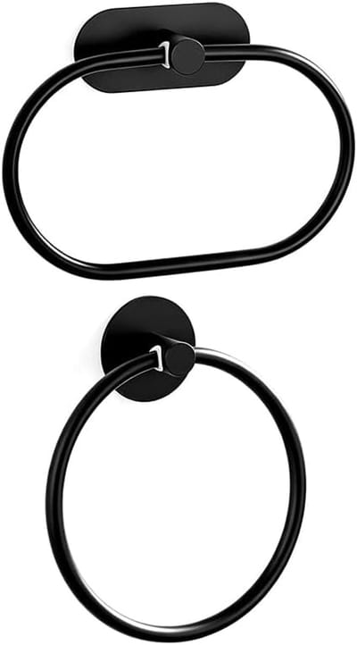 Handdoekring zelf (zwart)