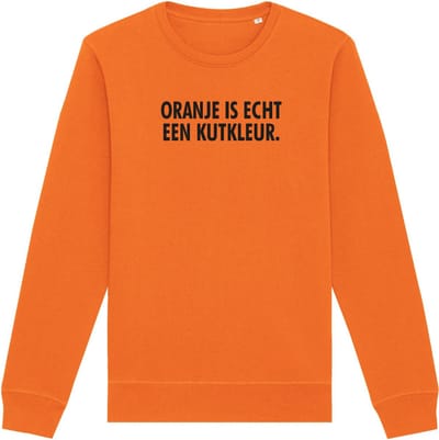 Sweater oranje XXL - Oranje is echt een kutkleur - soBAD. - Koningsdag - Unisex - Oranje - Voetbal - Nederland