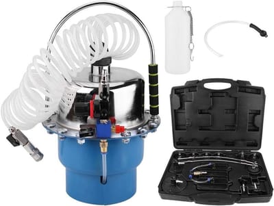 Remontluchter Set - Remvloeistof Wisselaar - Onderhoud Voertuigen - Pneumatische Aandrijving - 1 Liter Fles - Blauw