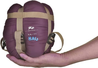 Ultralichte rechthoekige slaapzak voor warm weer - perfect voor kamperen, backpacken en wandelen - geschikt voor kinderen en volwassenen
