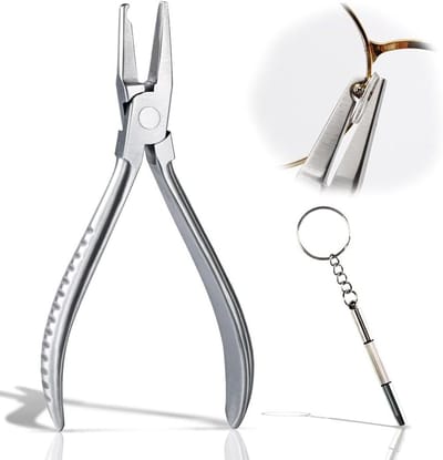 Brillen Frame Tang - Neus Pad Tang - Brillen Repareren - Roestvrij Staal - 1 Stuk - Zilver