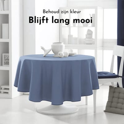 Today tafelkleed - 180x180 / Denim - Tafellaken - Tafellinnen