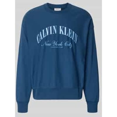 sweatshirt met labelstitching