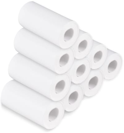 Dailygoods- Thermische Papierrol 56 Mm - Premium Kwaliteit - Heldere Afdrukken - Pure Houten Pulp - 10 Rollen - Geschikt voor Labelprinters/Instant Camera's - Afdrukpapier