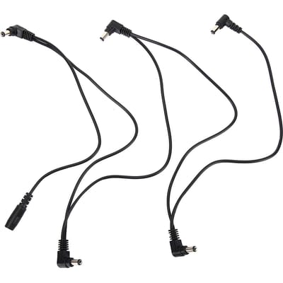 5-weg elektrode doorluskabel voor gitaareffecten voeding adapter splitter