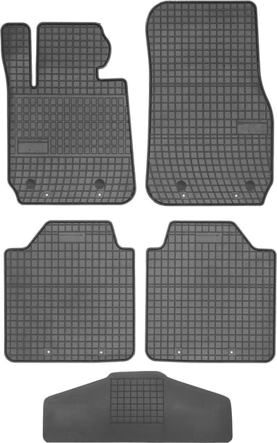 Frogum Serie - BMW 3 GT F34 - 2017-2021 - Zwarte Rubbermatten - Met Randen
