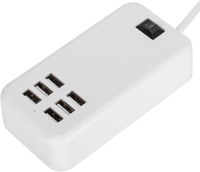 Desktop USB Oplader Hub met 6 Poorten, 30W, voor Mobiele Telefoons en Diverse USB Apparaten (EU)