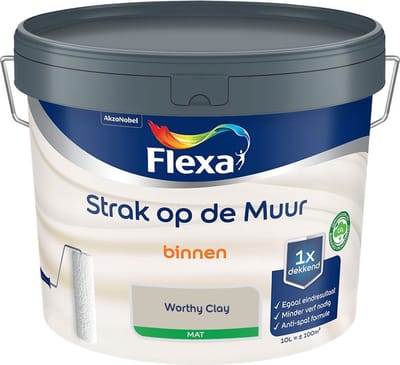 Flexa - Strak Op De Muur Binnen Mat - Worthy Clay - Mengverf - 10 L