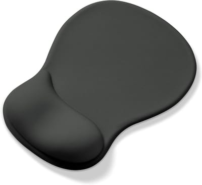 Ergonomische Muismat met Gel Kussen en Polssteun, Zwart, Ideaal voor Comfortabel Werken en Gaming