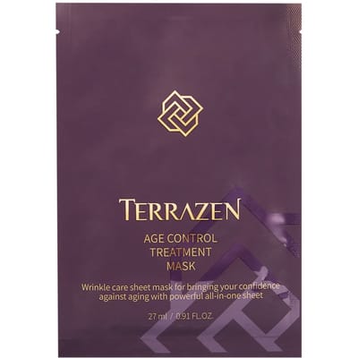 Ensemble, Terrazen, Contrôle de l'âge, Raffermissant, Masque en tissu, Visage, 10 pièces, 27 ml