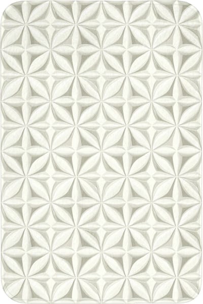 Badmat 60x90 cm - Antislip - Abstract - Structuur - Grijs - Wit - Badmatten voor badkamer - Badkamermat - Douchemat - Badkamer mat