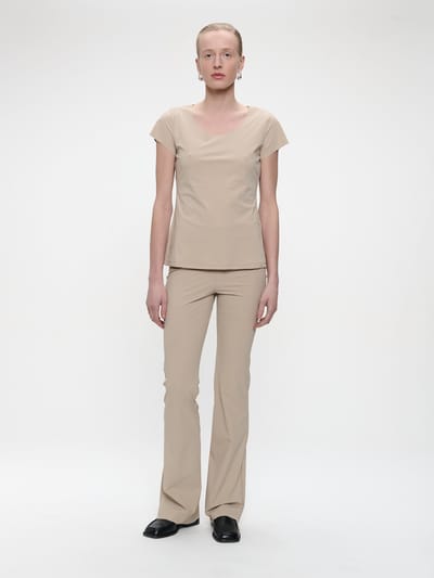 Pants Eliya Easy Wear flair Technical Jersey | Sand - Sand / XXS