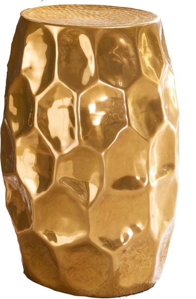 Bijzettafel JADA aluminium goud 47 cm hoog