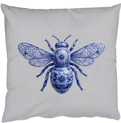 Sierkussens - Kussentjes Woonkamer - 50x50 cm - Bij - Modern - Delfts - Blauw